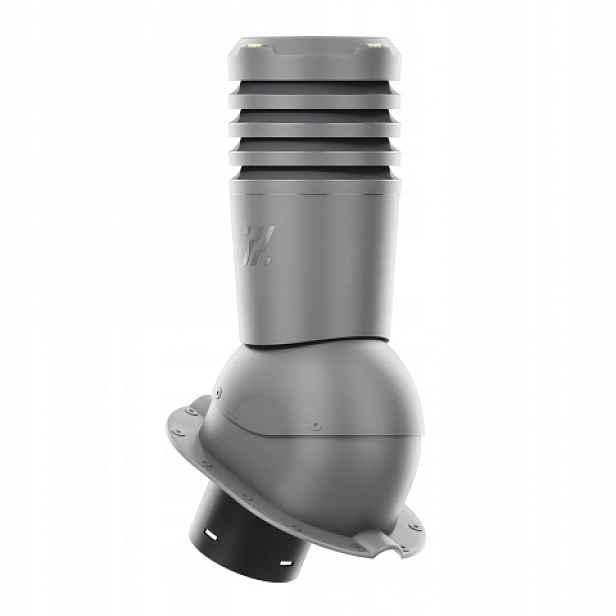 Větrací komín Ecoline pro plechovou střešní krytinu, profil M, průměr 125 mm, grafit