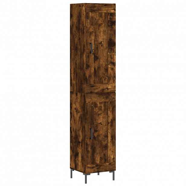 vidaXL Skříň highboard kouřový dub 34,5 x 34 x 180 cm kompozitní dřevo