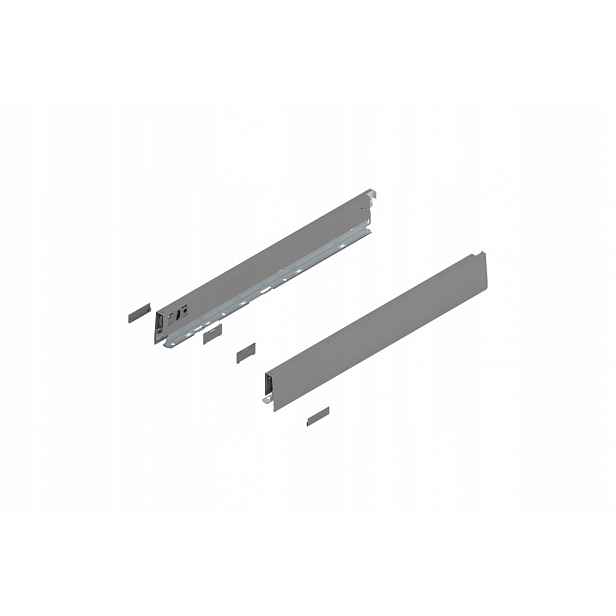 Blum 470N5002S Bok Merivobox, výška N 68.5 mm, délka 500 mm, šedá indium matná barva