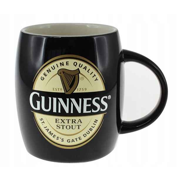 Guinness Extra Stout Barrel keramický černý hrnek 30cl A10