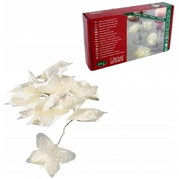LED světelný řetěz BUTTERFLY 5 m bílý