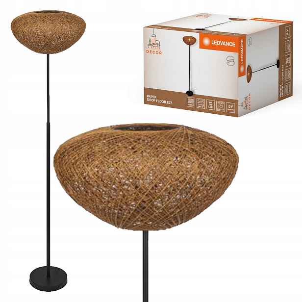 Podlahová lampa Dekorativní stojací lampa E27 Béžová Decor Ledvance