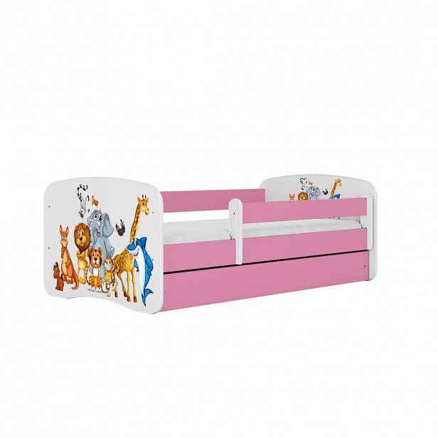 RAUMHIRSCH FURNITURE DĚTSKÁ POSTEL Zvířátka se zásuvkou 160/80 90/61/164