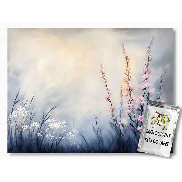 Fototapeta Flizelina Příroda Louka Květy Mlha Ráno Svítání 254x184 130g