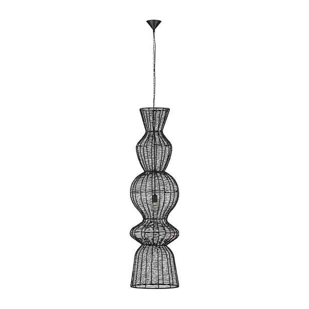 Matně černé provazové závěsné svítidlo ø 38 cm Breena – Nova Luce