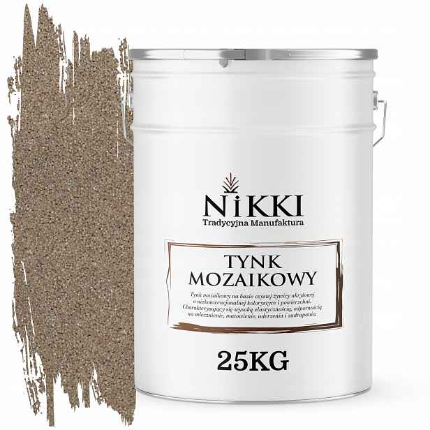 Mozaiková Pryskyřičná Omítka 25 Kg Vnitřní Vnější Barva Hnědá Světlá M91