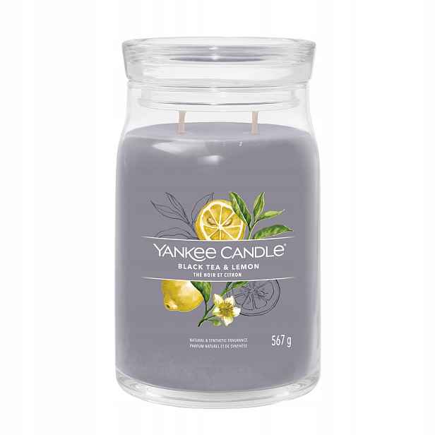 Yankee Candle Vonná svíčka Black Tea & Lemon 567 g
