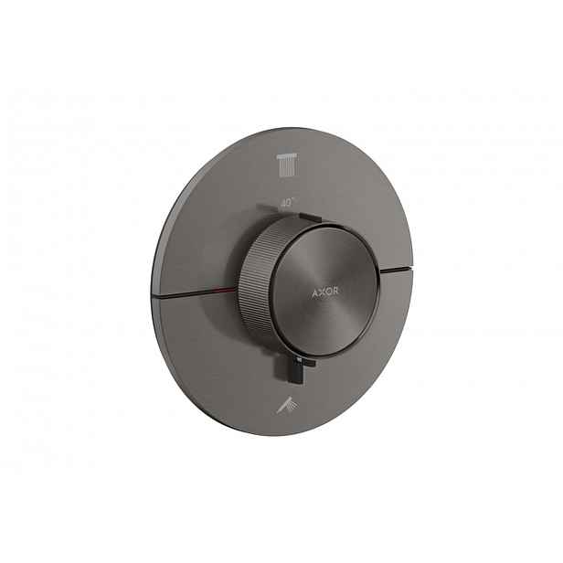 Axor ShowerSelect ID - Termostatická baterie pod omítku, pro 2 spotřebiče, kartáčovaný černý chrom 36750340