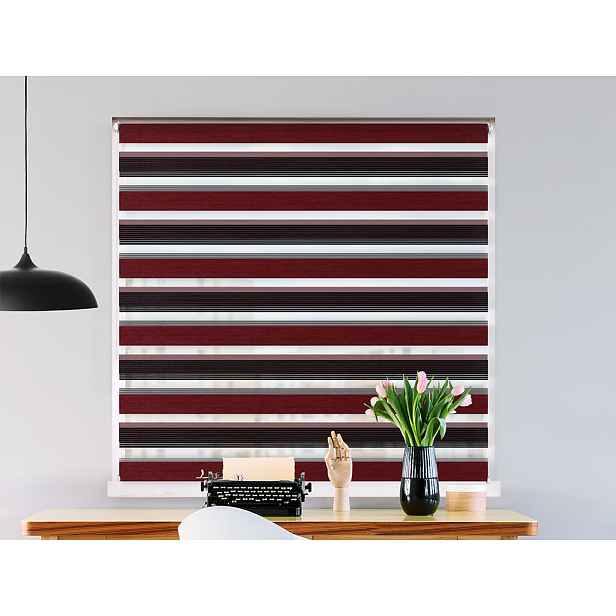 FEXI Roleta Den a noc, Duo elegance černá-červená, AA 3440, 150x58 cm
