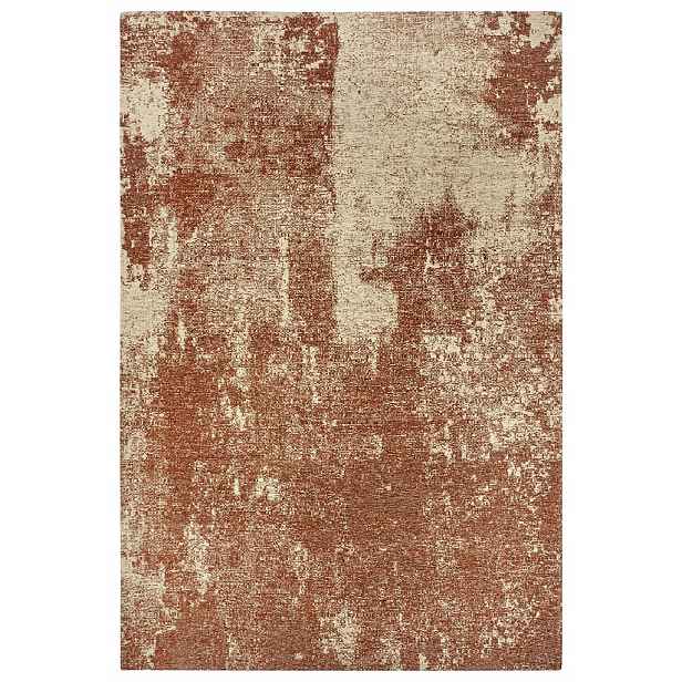 Koberec, běhoun do kuchyně 75 x 150 cm, protiskluzový hnědý vzor, moderní design