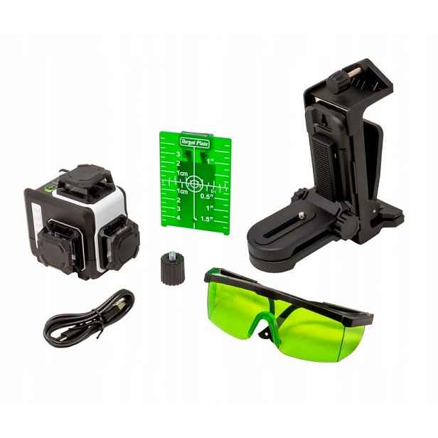 Medid 5666 Křížový Laser Zelený 3D Mini 30 m