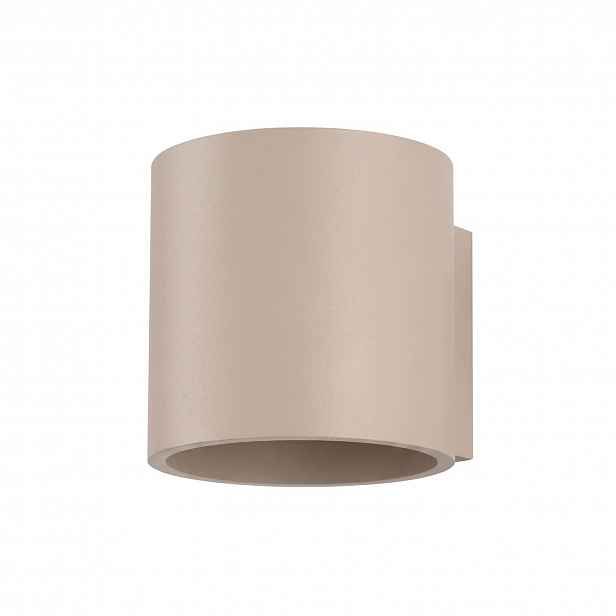 Nástěnná lampa Orbis 1 taupe Hladká kašmírová tuba G9 Sollux