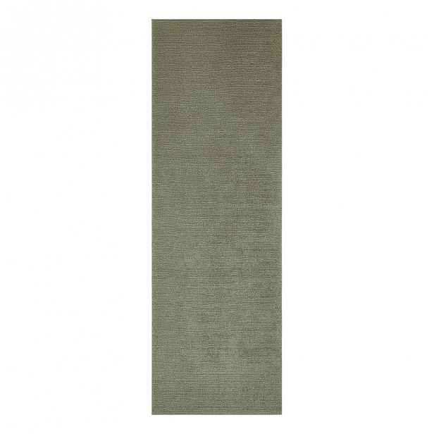 Tmavě zelený běhoun Mint Rugs Supersoft, 80 x 250 cm