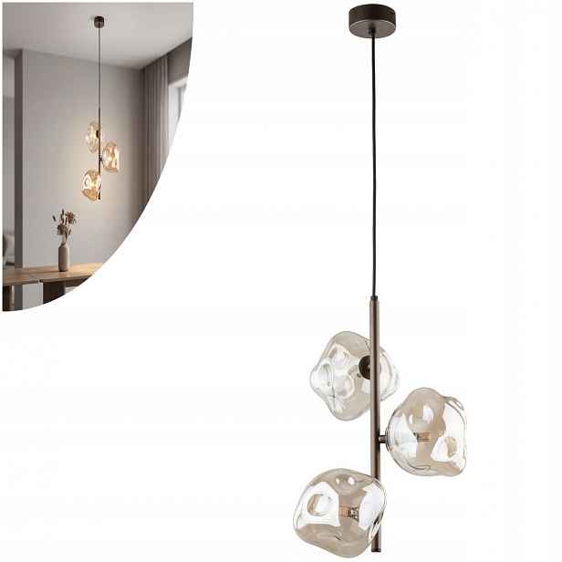 Závěsné Stropní Svítidlo Lustr Hnědá 3xG9 Moderní do 90 cm Tk Lighting