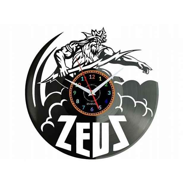Zeus Bůh Nástěnné hodiny Vinylová deska Moderní dekorativní jako Dárek