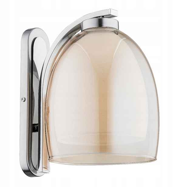 Alfa Ronda Pro loftová nástěnná lampa chrom/jantar sklo 1xE27 15W IP20