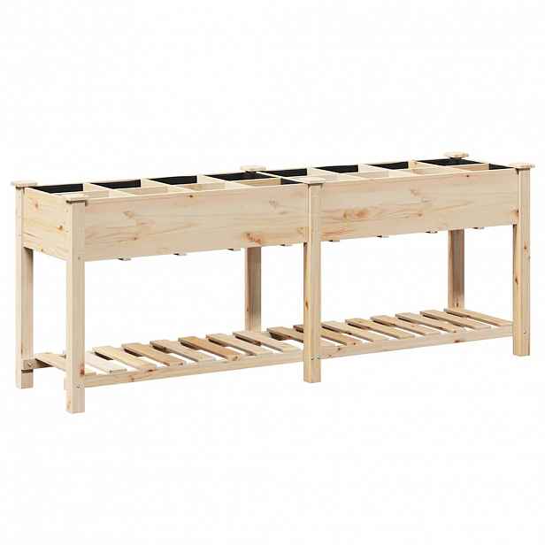 vidaXL Zahradní pěstebník Béžová 203,5 x 53 x 76,5 cm