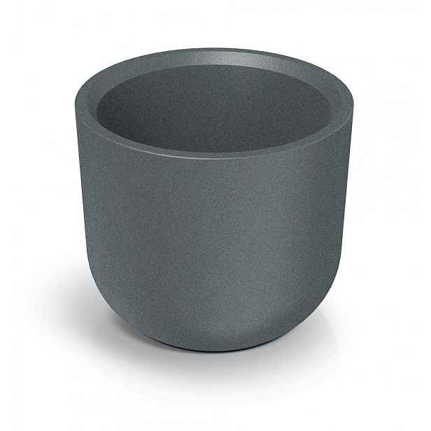 Ethick Květináč MOLTA ROUND HIGH 60 cm, světlý granit