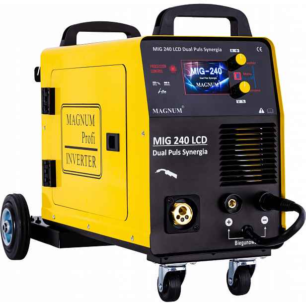 Poloautomatický Svařovací Stroj Magnum Mig/mag 240 Dual Puls LCD Synergie 200A/60%