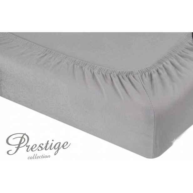 Prostěradlo Jersey s gumičkou 160x200 Šedá Prestige Collection 160 g/m2