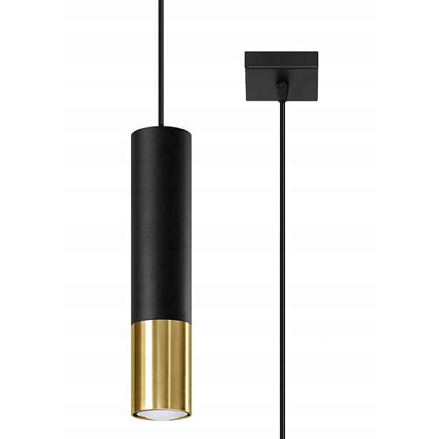 Sollux Závěsná lampa Loopez 1 černá/zlatá od značky model SL.0952