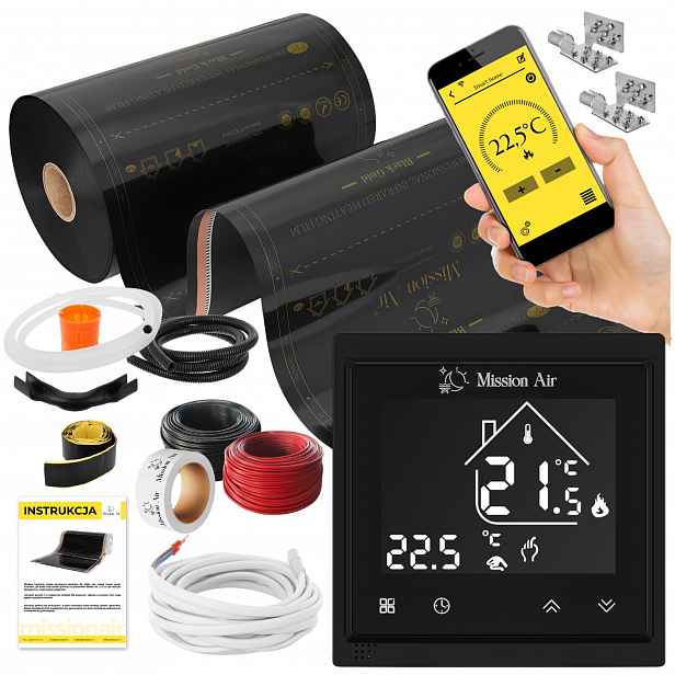 Set Fólie Vyhřívací Podložka Infračervená 2m² 160W