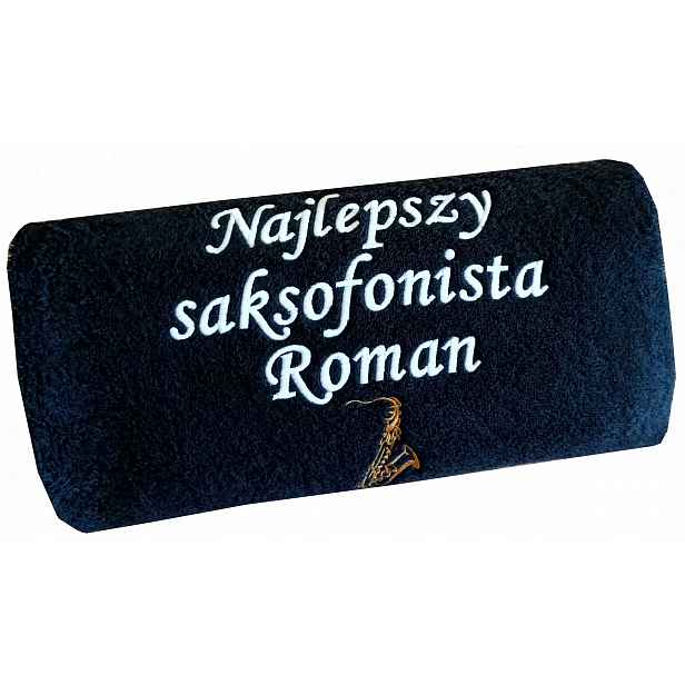 Dárek pro Saxofonistu Hudba Personalizovaný ručník se Saxofonem jméno