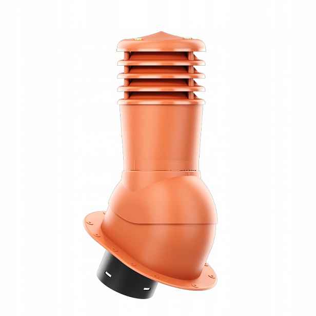 Větrací komín s podstavcem a těsněním Pi 150 mm, nezateplený, cihlový