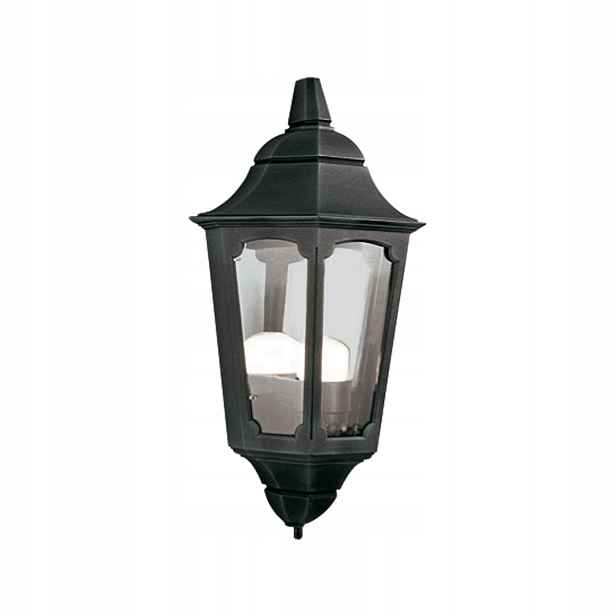 Venkovní nástěnné zahradní svítidlo černé, klasické, 42 cm, IP44, Elstead