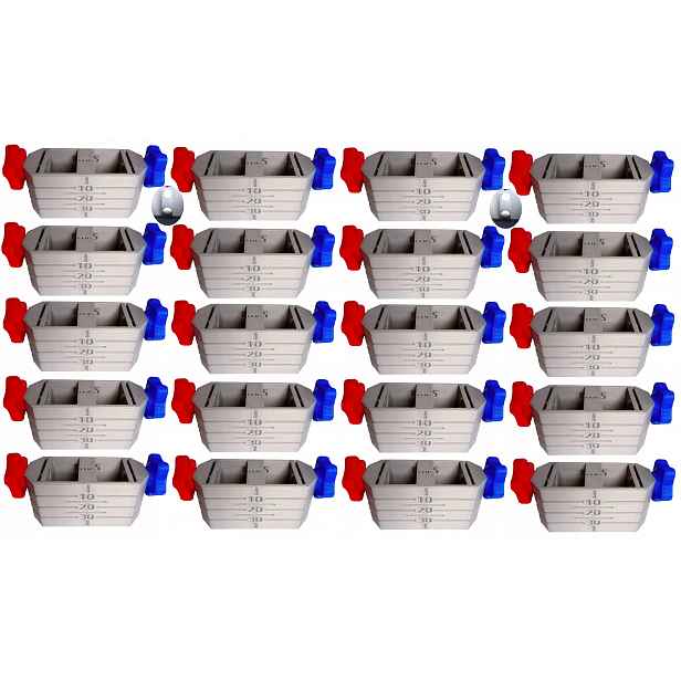 20 x Držák pro vyrovnání zavěšeného stropu Magnetic Grip Short Es CD60