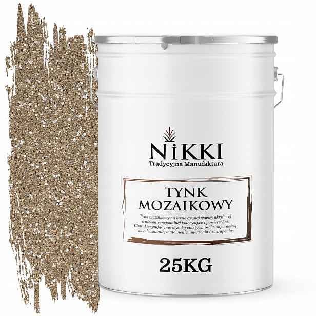 Mozaiková Pryskyřičná Omítka 25 Kg Vnitřní Vnější Béžová M65 Ozdobná