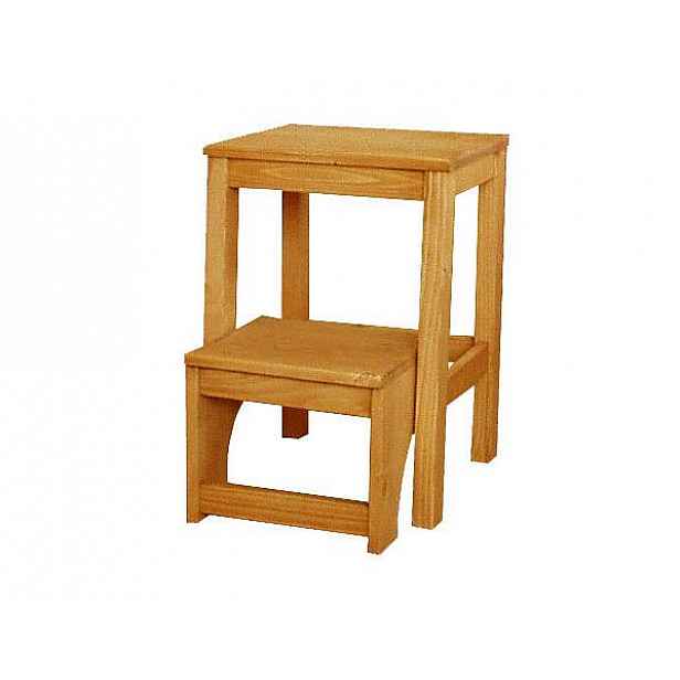 Vyklápěcí stolička z masivu - štokrle