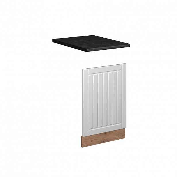 Vicco PŘEDNÍ PANEL Fame-Line, Bílý venkovský dům/Zlatý mocný dub, 45 cm, PD Antracit