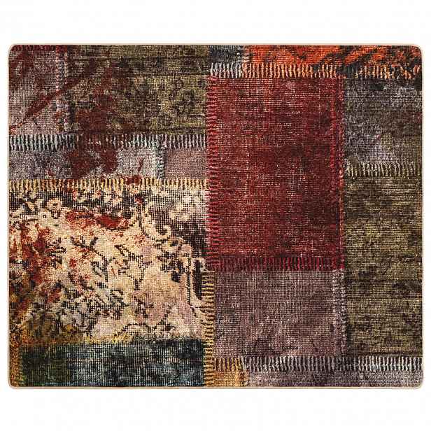 vidaXL Běhoun MARSA Vícebarevný 80 x 100 cm Polyester a PVC