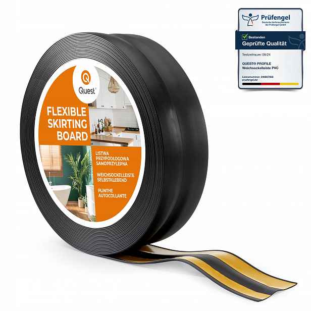 samolepicí podlahová lišta z Pvc 32x23 mm černá 25 m