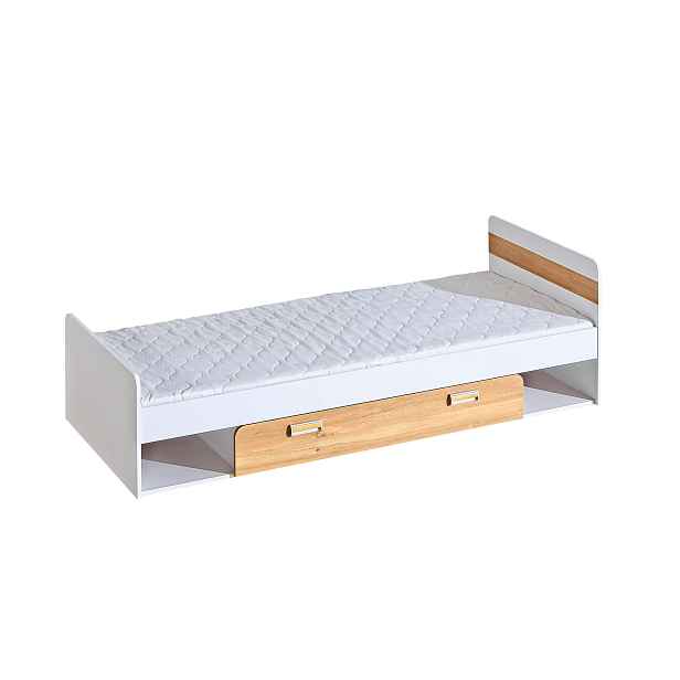 Dolmar Dětská postel CORNETO L13 | 80 x 195 cm Barva: Bílý briliant / dub nash
