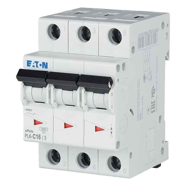 Jistič Eaton PL6-C16/3 6 kA C 16 A