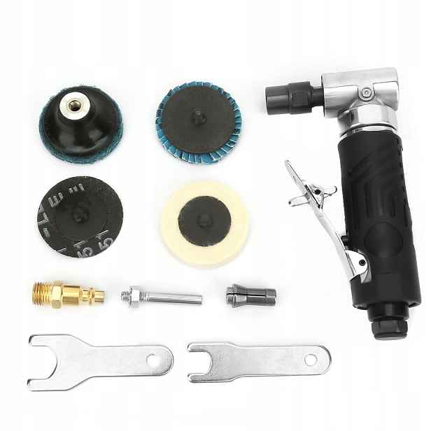Pneumatická Bruska 1/4'' Úhlová Stopková 50 mm Přesné Leštění