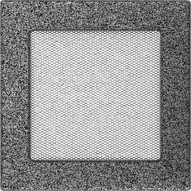 Ventilační mřížka 17x17 černo-stříbrná
