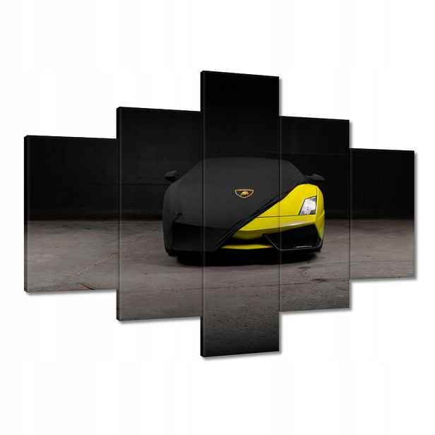 Obrazy 100x70 Žluté sportovní auto