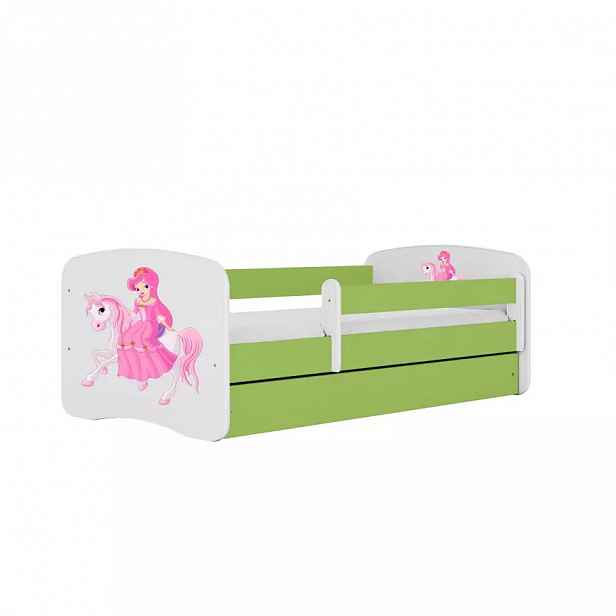 Dětská postel Babydreams zelená 70x140 Princezna 1