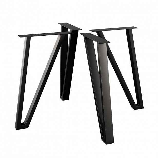 Metalo Pro KOVOVÉ NOHY KE STOLU Kentucky sada 4 ks černá 72 cm