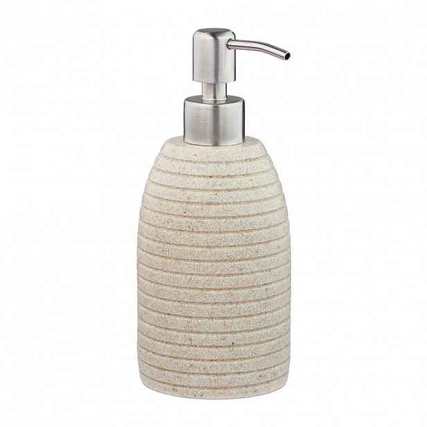 Relaxdays DÁVKOVAČ na mýdlo Pískový polyresin 300 ml