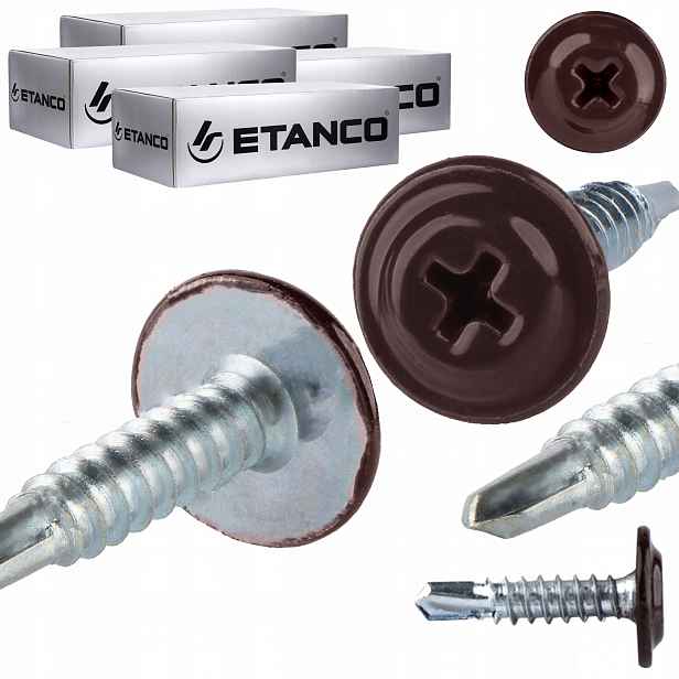 Samovrtné podložky 4,2 x 19 mm Ral 8017 1000 ks Etanco Gm-b