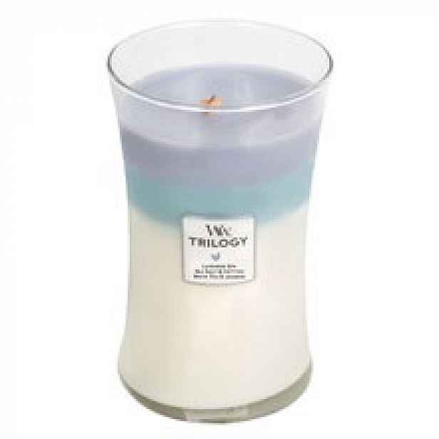 WoodWick Váza Calming Retreat Trilogy (Peaceful Refuge) Vonná svíčka 60