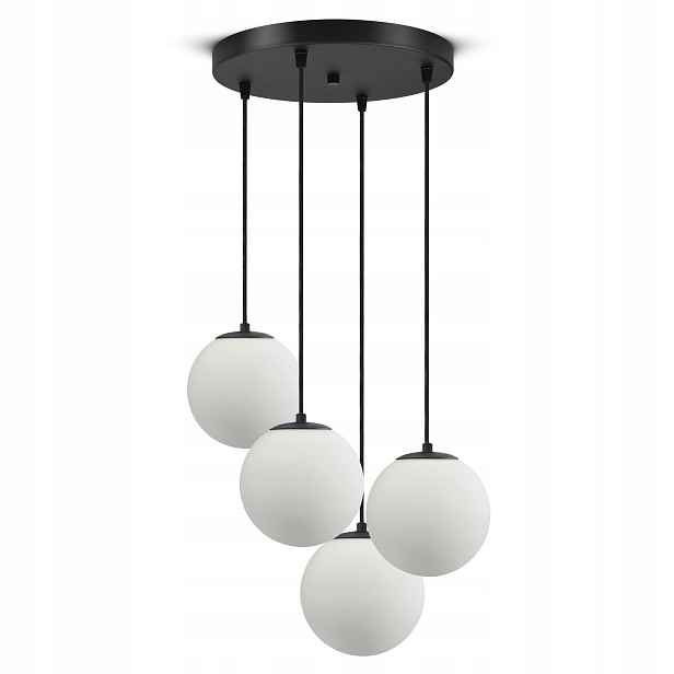 Závěsné Stropní Svítidlo Lustr Full Globe Glass 561-EZ4 G9 Bílé Led koule