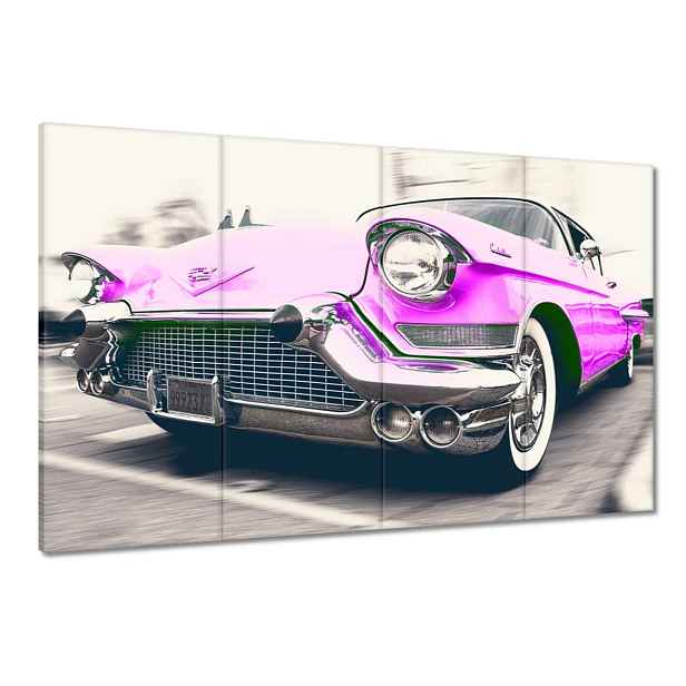 Obrazy 120x80 Růžový Cadillac