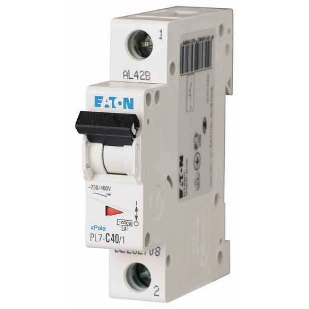 Jistič Eaton PL7-C40/1 10 kA C 40 A
