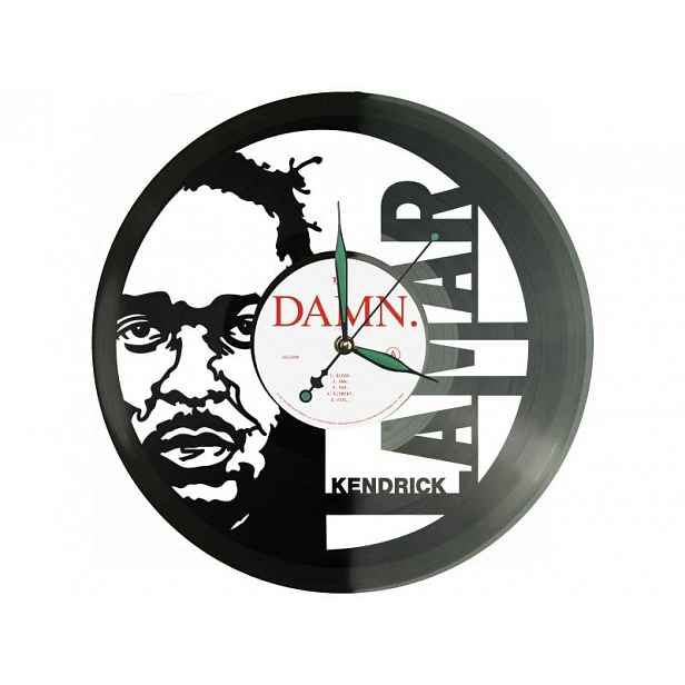 Kendrick Dárek Lamar Vinyl Nástěnné hodiny Vinylová deska Unikátní Dekorace