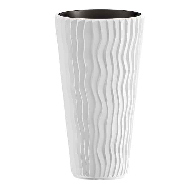 Prosperplast Květináč Long Sandy bílý, varianta 39 cm